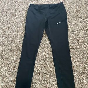 Nike compression running tights, black size M